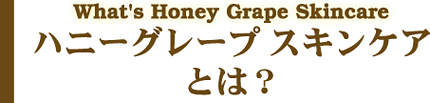 What's Honey Grape Skincare ハニーグレープスキンケアとは？